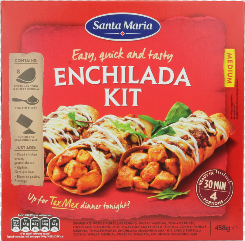 Enchilada Kit   Enchiladas Santa Maria  HD Png DownloadTransparent PNG