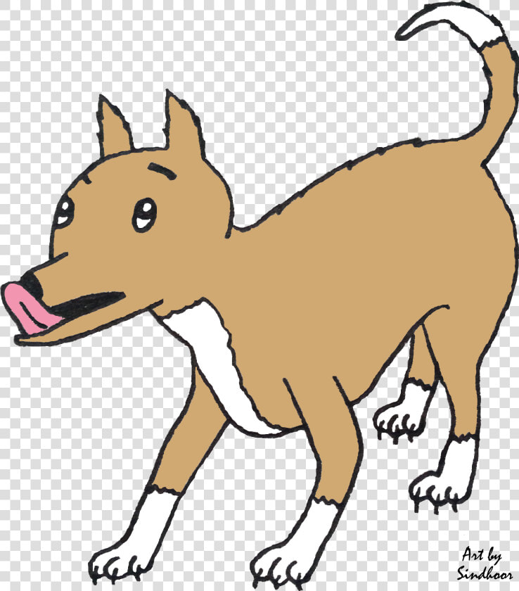 Transparent Dog Sniffing Ground Clipart   Cartoon Dog Licking Png  Png DownloadTransparent PNG