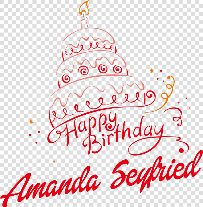 Amanda Seyfried Happy Birthday Vector Cake Name Png   Roman Reigns Photo Birthday  Transparent PngTransparent PNG