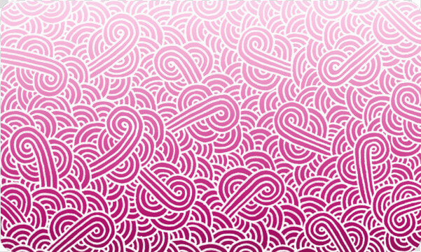 Ombre Pink And White Swirls Doodles Doormat 30 X18  HD Png DownloadTransparent PNG