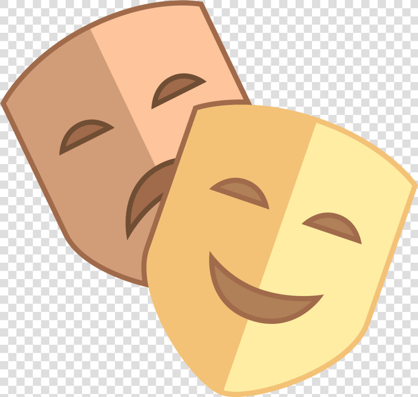 Theatre Clipart Happy Sad Face   Happy And Sad Mask Clipart  HD Png DownloadTransparent PNG