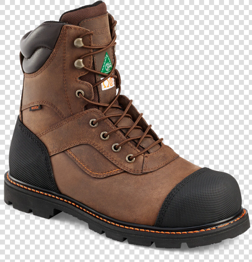 Men’s 8 Inch Boot Brown Steel Toe   Best Work Boots  HD Png DownloadTransparent PNG