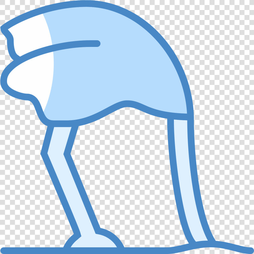 Ostrich Head In Sand Icon   Ostrich Icons  HD Png DownloadTransparent PNG