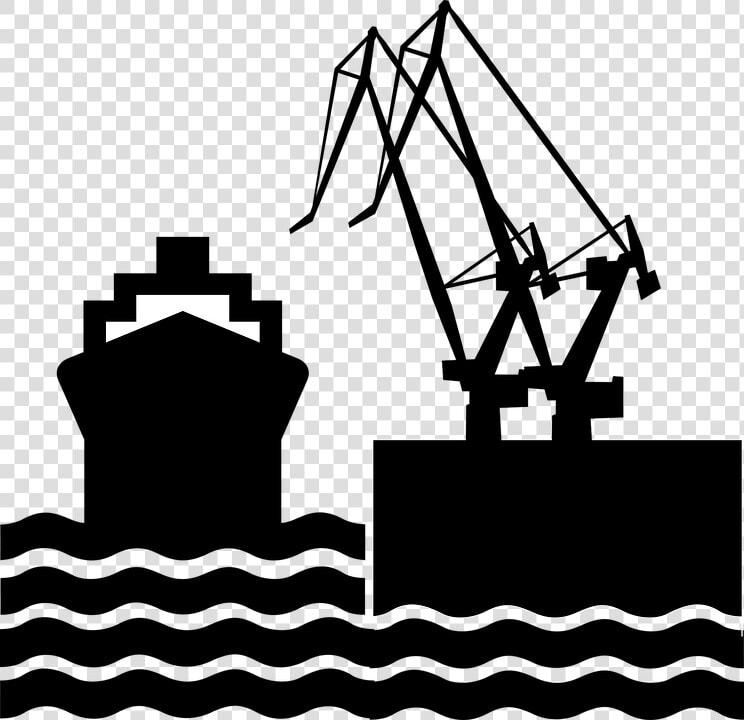 Crane  Dock  Pier  Port  Sea  Ship  Terminal  Transport   Port Clip Art  HD Png DownloadTransparent PNG