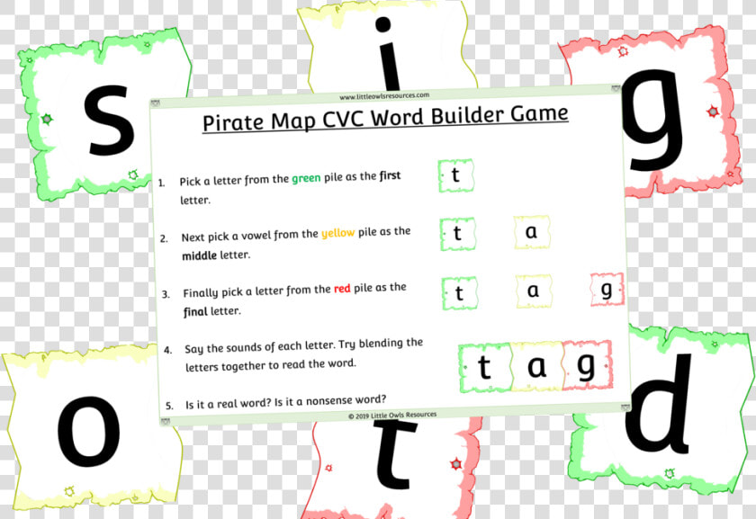 Pirate Cvc Word Builder Cover  HD Png DownloadTransparent PNG