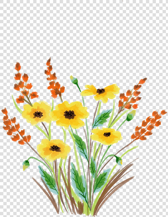 Watercolour Flower  Floral  Watercolor  Nature   Watercolor Painting  HD Png DownloadTransparent PNG