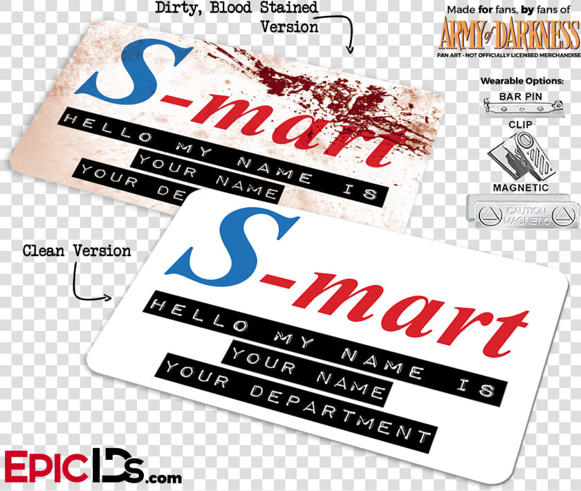 S mart Army Of Darkness   Evil Dead S Mart Tag  HD Png DownloadTransparent PNG