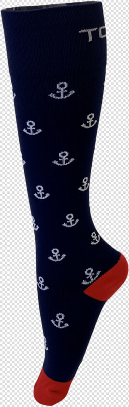 Compression Socks Mens blue Anchor   Tights  HD Png DownloadTransparent PNG