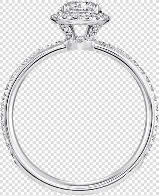 The One  Round Brilliant Diamond Micropavé Engagement   Engagement Ring  HD Png DownloadTransparent PNG