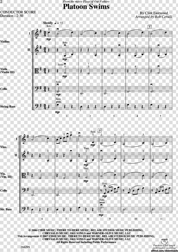 Product Thumbnail   Brandenburg Concerto 2 Violin Sheet Music  HD Png DownloadTransparent PNG