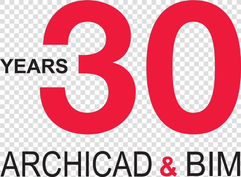 Archicad 30 Years Anniversary Logo For Use On Light  HD Png DownloadTransparent PNG