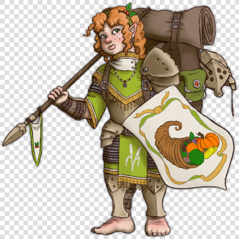 Transparent Cornucopia Clipart   Halfling Cleric  HD Png DownloadTransparent PNG