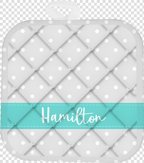 Custom Last Name Polka Dotted Pot Holder title Custom   Bag  HD Png DownloadTransparent PNG