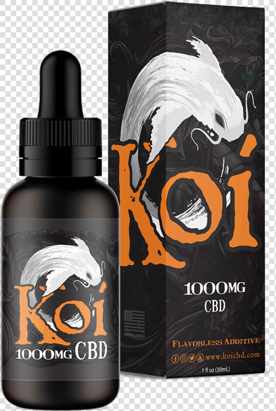 1000mg Bottle Of Koi White Cbd Flavorless Additive   Koi Cbd Pink Lemonade  HD Png DownloadTransparent PNG