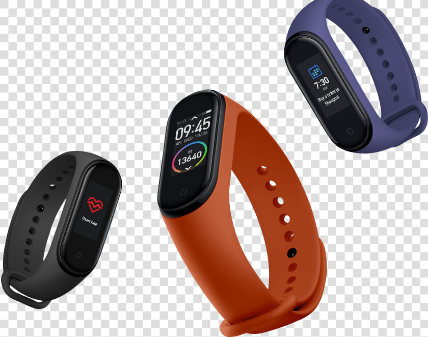 Xiaomi Mi Smart Band 4 Black  HD Png DownloadTransparent PNG