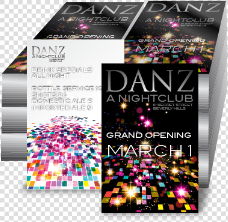 Nightclub Flyers Printing  HD Png DownloadTransparent PNG