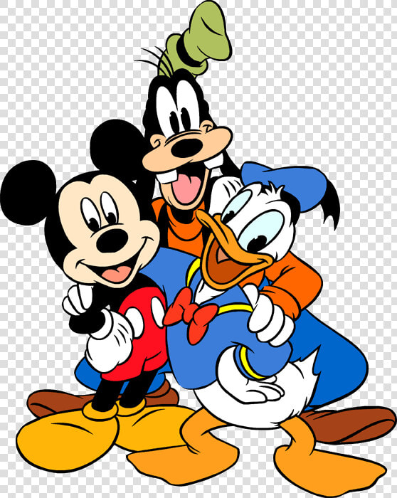 Mickey Donald Et Dingo Mickey Donald Dingo Cartoon   Mickey Mouse Coloring Pages  HD Png DownloadTransparent PNG