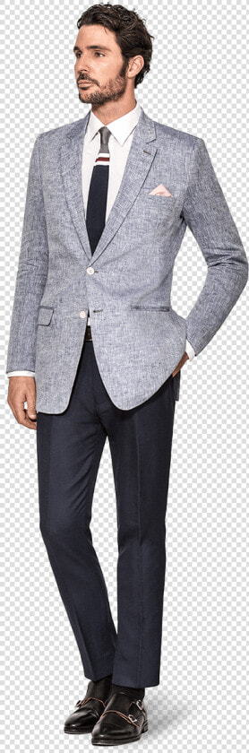 Linen Jacket   Grey Linen Blazer  HD Png DownloadTransparent PNG