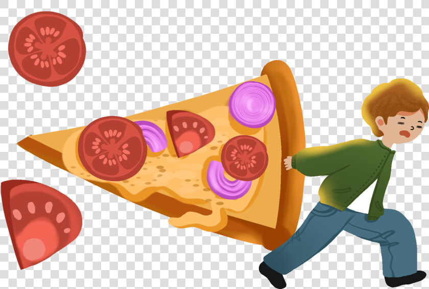 Cartoon Hand Painted Creative Pizza Png And Psd   Cartoon  Transparent PngTransparent PNG