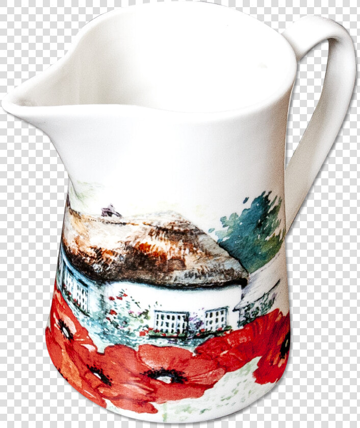 Milk Jug In Oriental Poppy Design   Ceramic  HD Png DownloadTransparent PNG