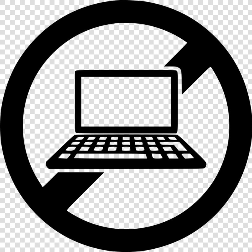 Prohibited No Laptop Forbidden   Laptop Icon  HD Png DownloadTransparent PNG