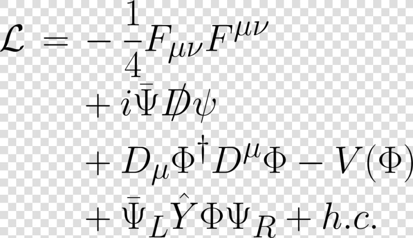 Standard Model Equation  HD Png DownloadTransparent PNG