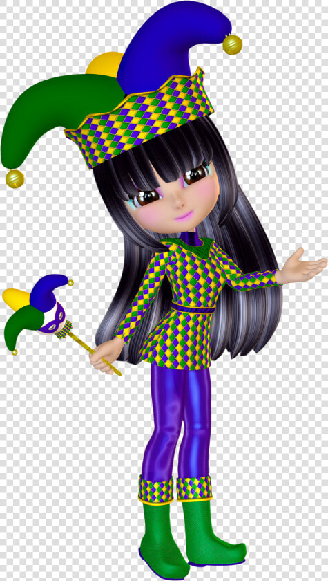 Jester Clipart Toy   Mardi Gras Poser  HD Png DownloadTransparent PNG