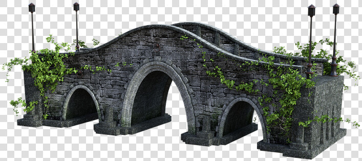 Stone  Bridge  Lights  Ivy  River  Water  Creek  Dusk   Stone Bridge Png  Transparent PngTransparent PNG