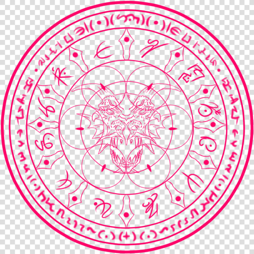 Dragon Magic Circle   Pink Magic Circle Png  Transparent PngTransparent PNG