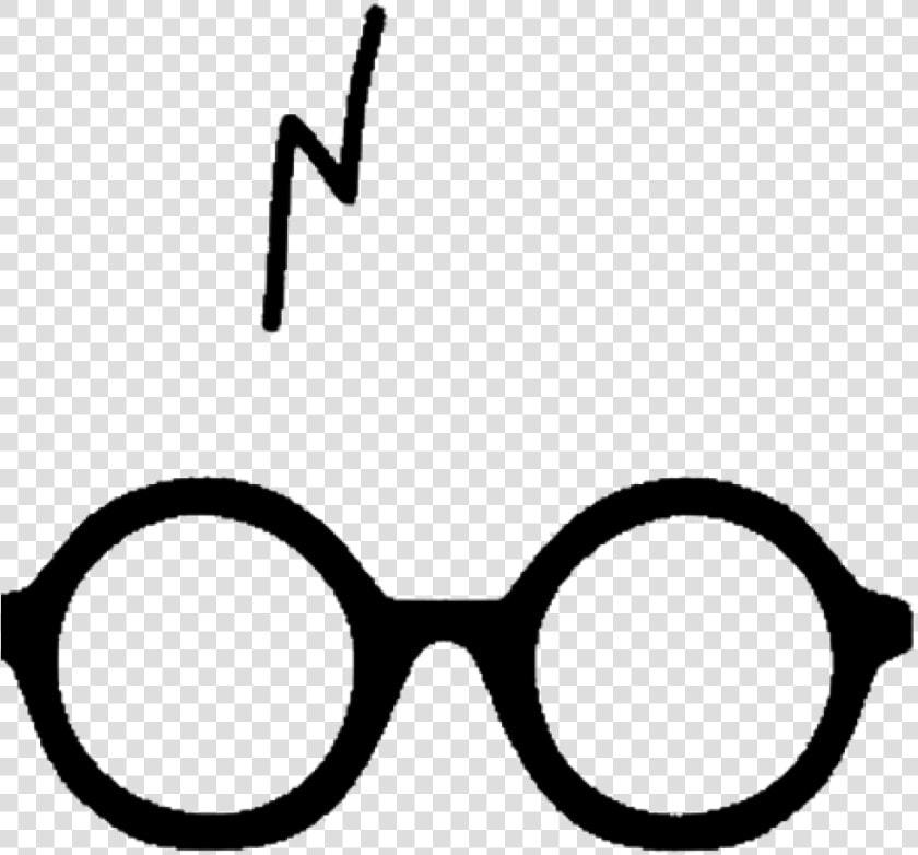 Clip Art Cicatriz Do Harry Potter   Thick Rimmed Round Glasses  HD Png DownloadTransparent PNG