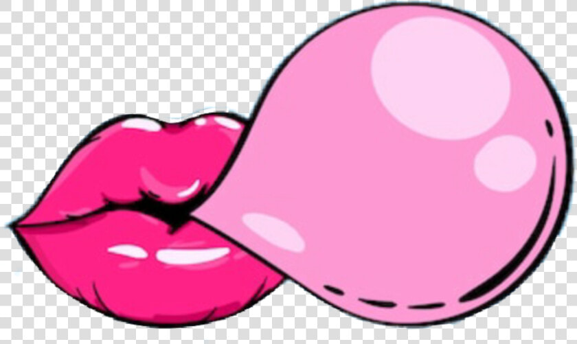  bubblegum  pink  bubble  gum   Blowing Bubble Gum Illustration  HD Png DownloadTransparent PNG