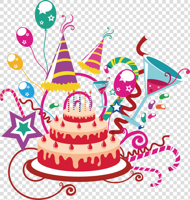 Birthday Cake Painting Clip Art   Tranh Bánh Sinh Nhật  HD Png DownloadTransparent PNG