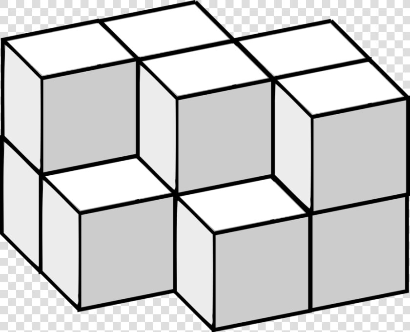 Three dimensional Space Cube Line Computer Icons   Toys Cube Clipart Black And White  HD Png DownloadTransparent PNG