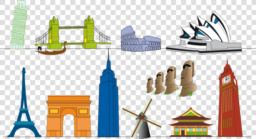 Eiffel Tower Landmark Monument Taj Mahal Statue Of   Monument Clipart Png  Transparent PngTransparent PNG