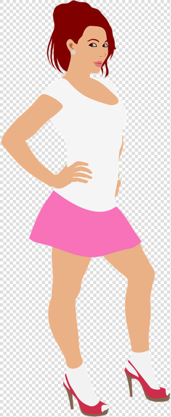 Desenho Mulher De Salto Png  Transparent PngTransparent PNG