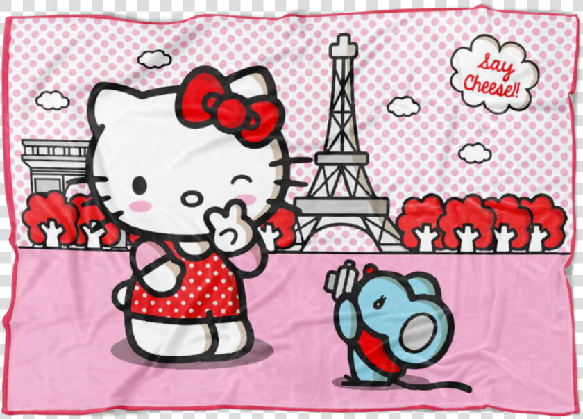 Hello Kitty Fleece Blanket Lightweight Supremely Soft   Hello Kitty  HD Png DownloadTransparent PNG