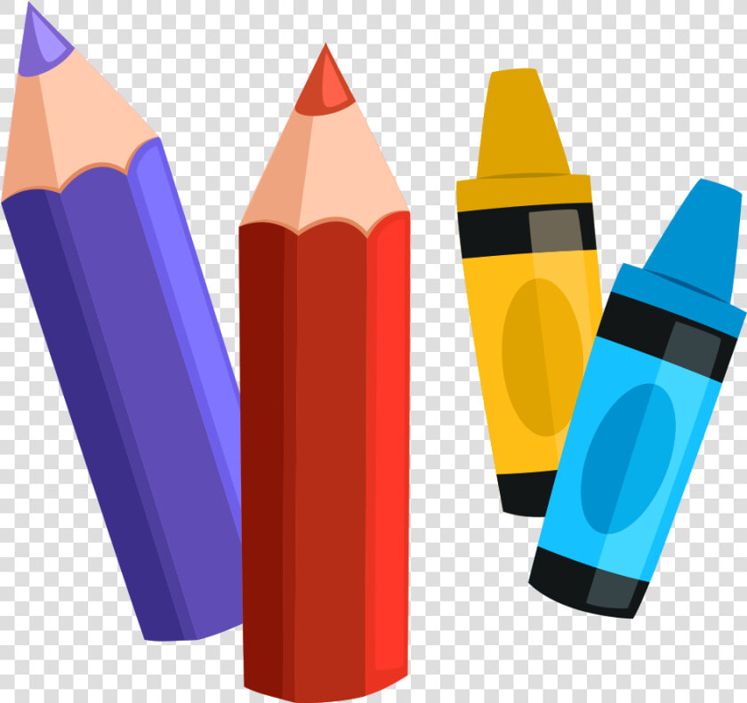 Cartoon Pencil Crayons   Cartoon Crayons And Pencils  HD Png DownloadTransparent PNG