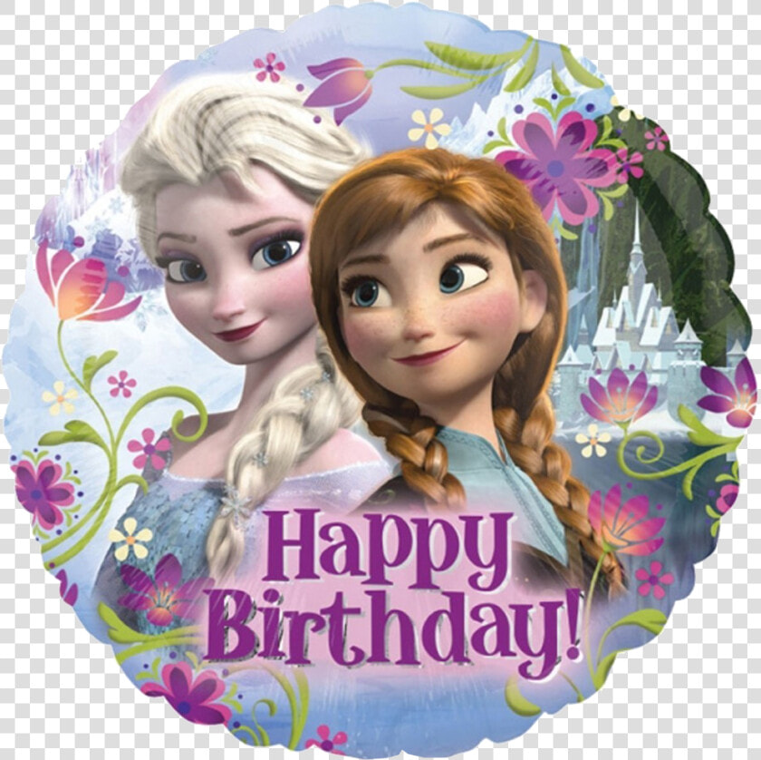 Frozen Elsa And Anna Png   Frozen Theme Happy Birthday  Transparent PngTransparent PNG