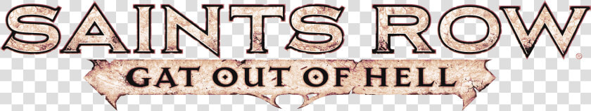 Saints Row Gat Out Of Hell Logo  HD Png DownloadTransparent PNG