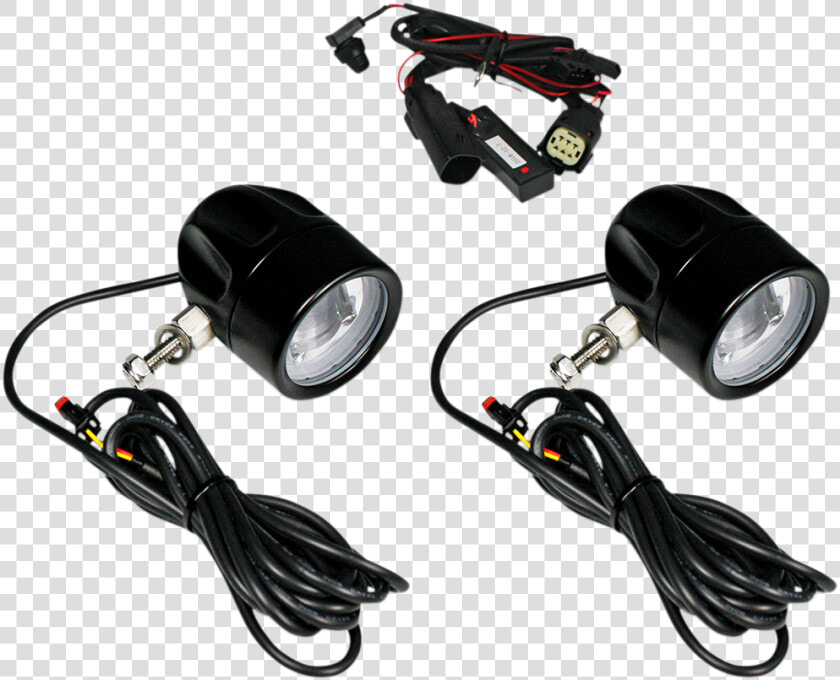 Custom Dynamics Black Fog Light Kit For 14 19 Harley   Light  HD Png DownloadTransparent PNG