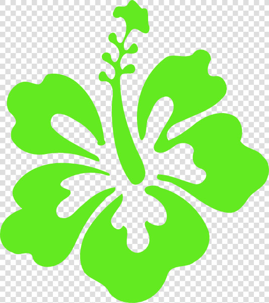 Clipart Of Green  Sc And Hawaii   Hawaiian Flowers Clip Art  HD Png DownloadTransparent PNG