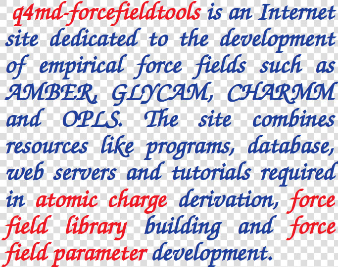 Atomic Charges  Atom Types  Force Field Libraries    Sanjeevni Group  HD Png DownloadTransparent PNG