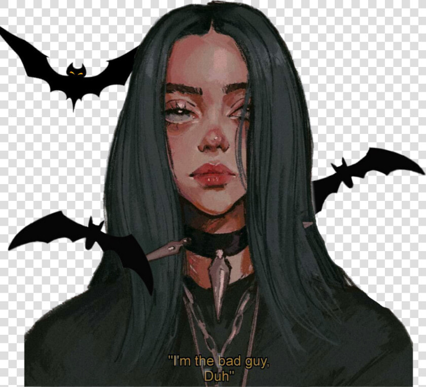  billieeilish  picsart  edit  murcielago  murcielagos   My Strange Addiction Art  HD Png DownloadTransparent PNG