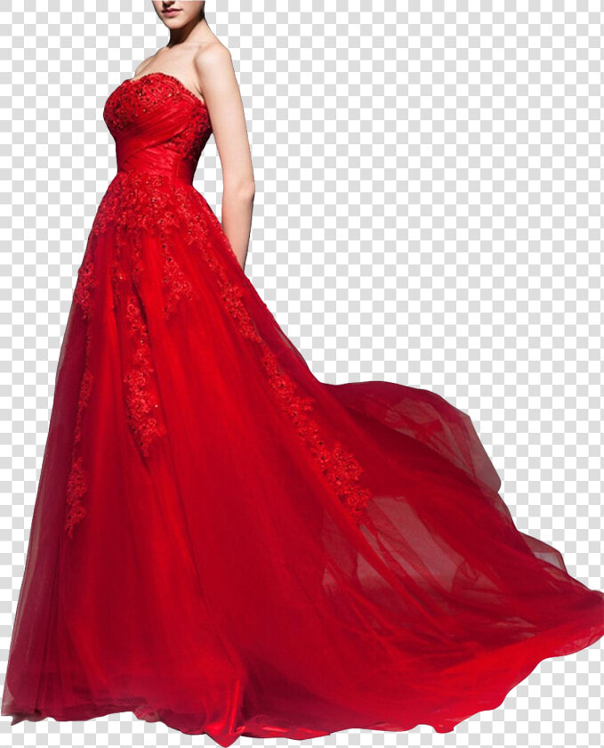 Red Bridal Gowns Png Photo Background   Red Flowing Wedding Dress  Transparent PngTransparent PNG