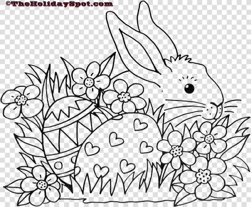 Easter Coloring Pages Black And White Blank Sheets   Easter Coloring Sheet  HD Png DownloadTransparent PNG