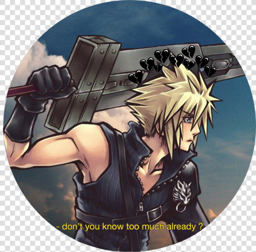  cloud  cloudstrife  ffvii  finalfantasy  finalfantasyvii   Cartoon  HD Png DownloadTransparent PNG