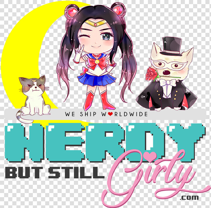 Nerdy But Still Girly   Cartoon  HD Png DownloadTransparent PNG