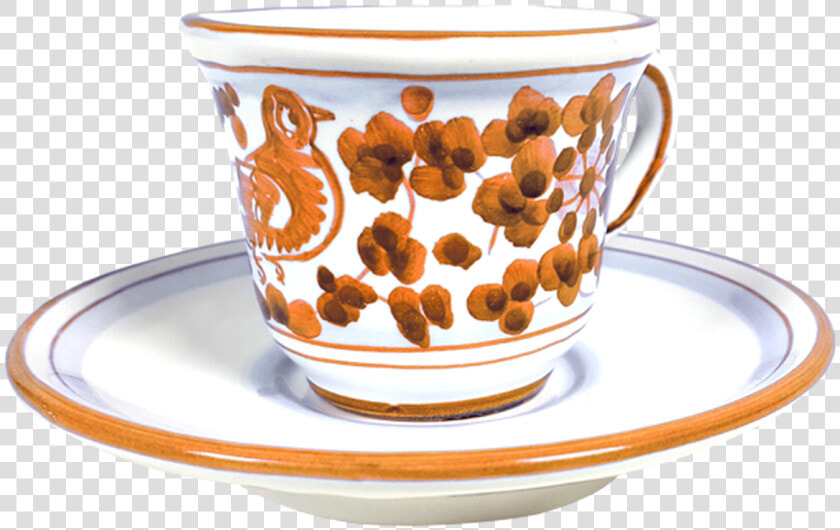 Espresso Cup And Saucer Arabesco Brown   Saucer  HD Png DownloadTransparent PNG