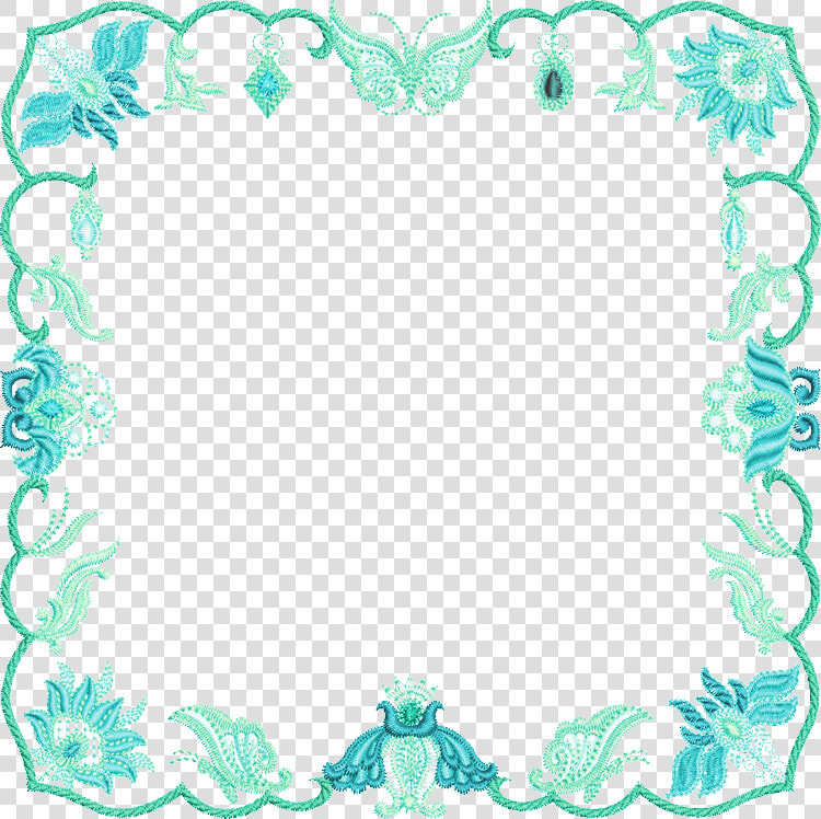 Turquoise Frame Png Image Background   Border Of Jewel Design  Transparent PngTransparent PNG