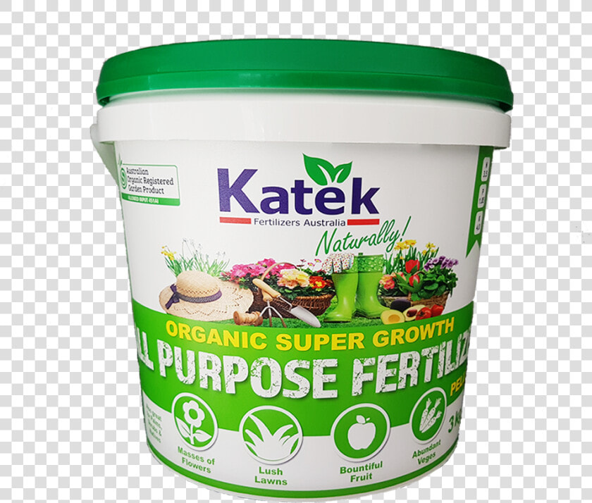 Katek Organic Super Growth Fertilizer 3kg Bucket   Bee  HD Png DownloadTransparent PNG